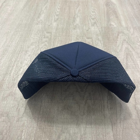 VINTAGE 1980s Old Timers Baseball Association Trucker Snapback HAT 80s Blue - Picture 3 of 5